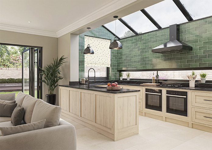 Ink Spots, Grey - Motorised Roman Blind - Image 6